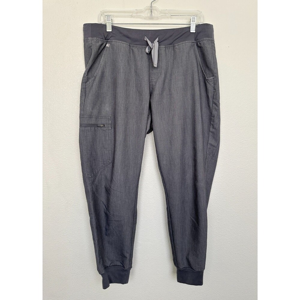 FIGS Zamora Jogger Graphite Gray Medical Women's Large Petite LP